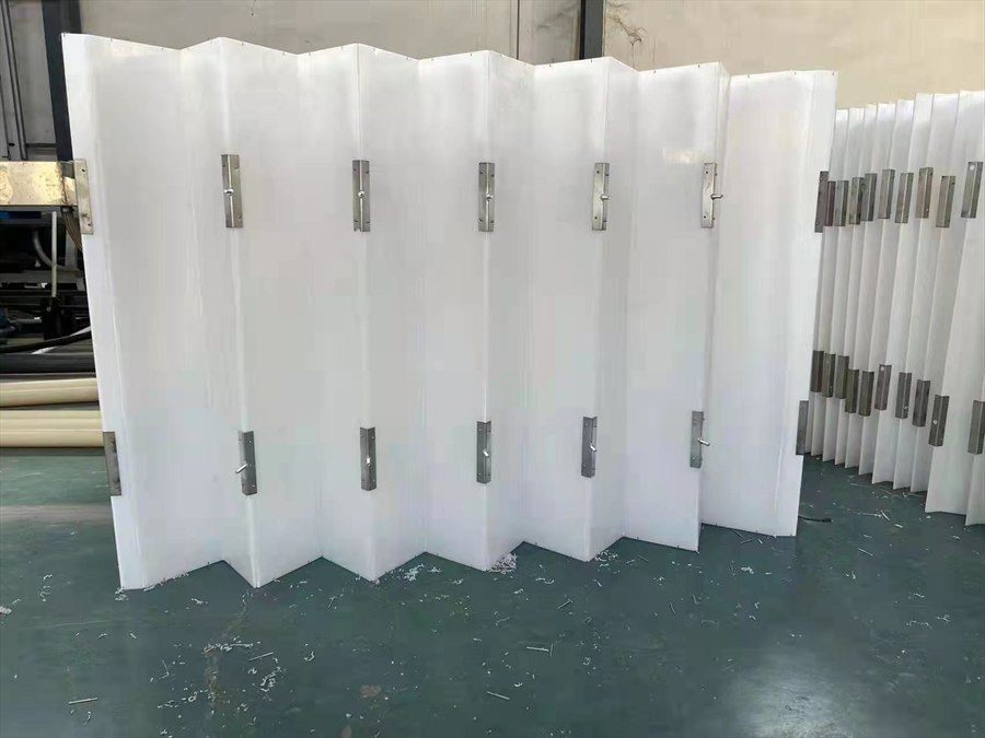 Flocculation Baffle Box with white folded plates