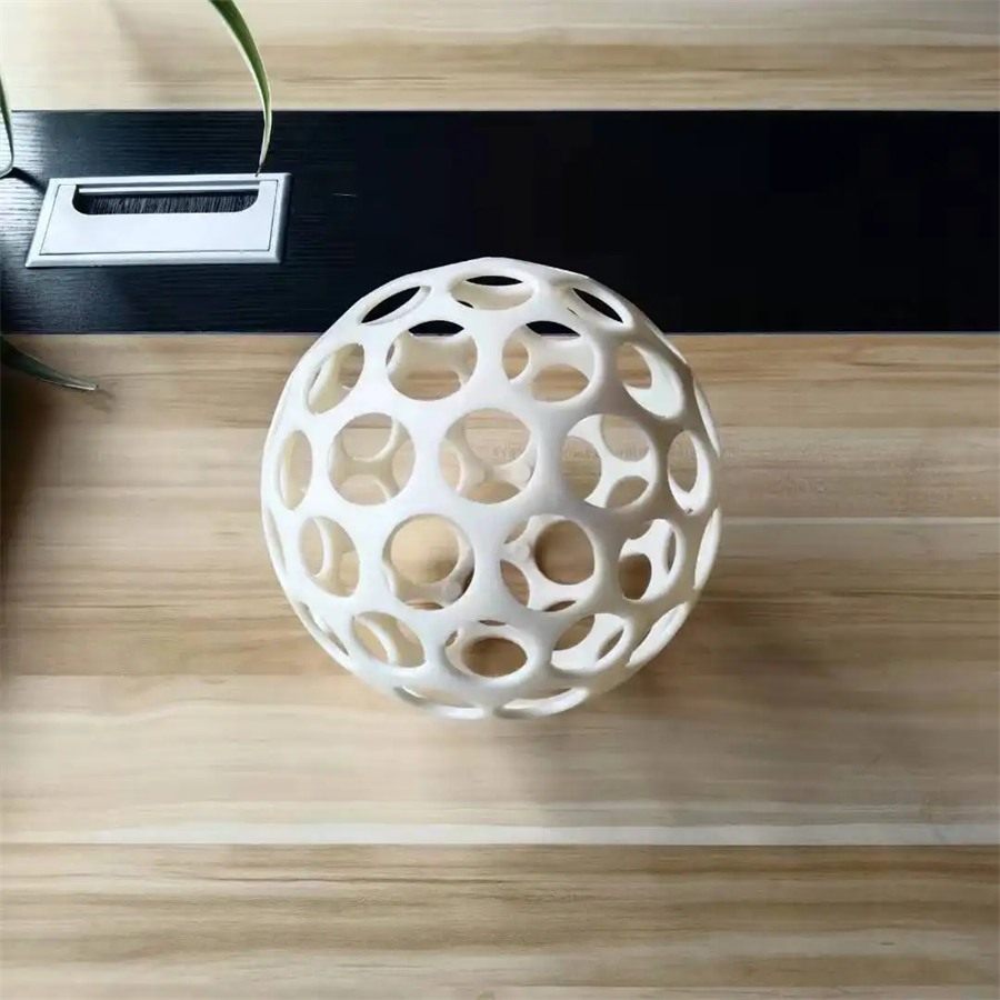 ABS flocculation ball on a wooden desk