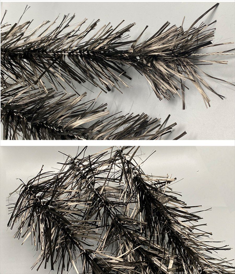 Carbon fiber water grass filament structure detail