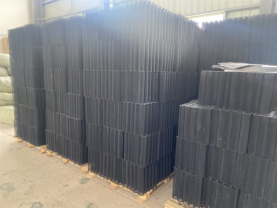 Pallet of finished degassing packing ready for dispatch