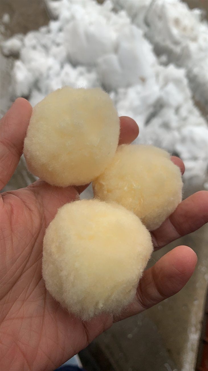 Fiber ball filter media