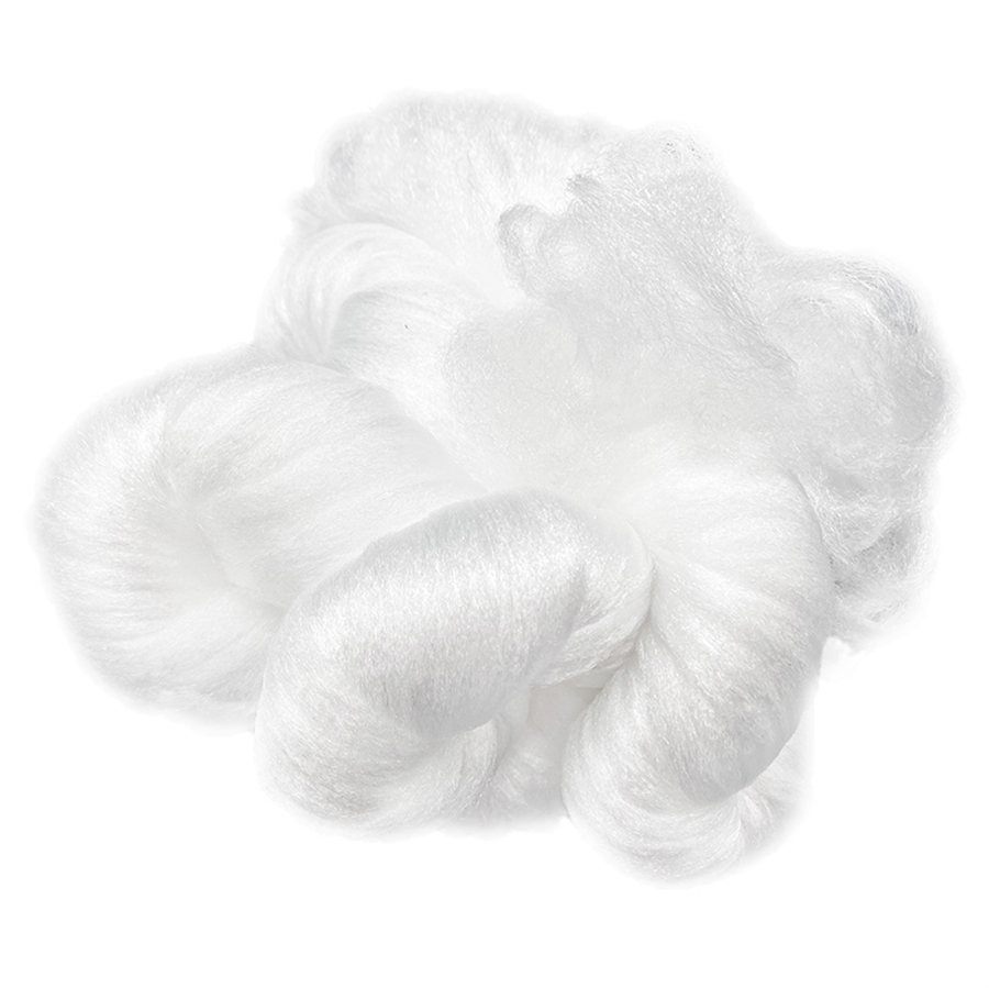 Fiber bundle filter media — white fibre bundle close up