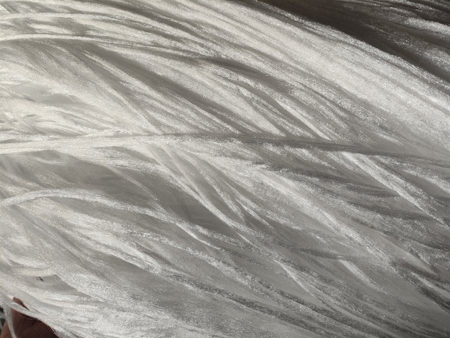 Fiber bundle filter media — filament detail