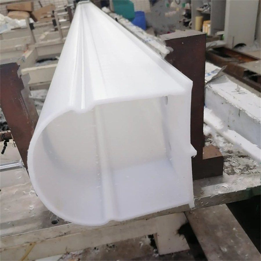 Bread pipe end in the workshop after forming