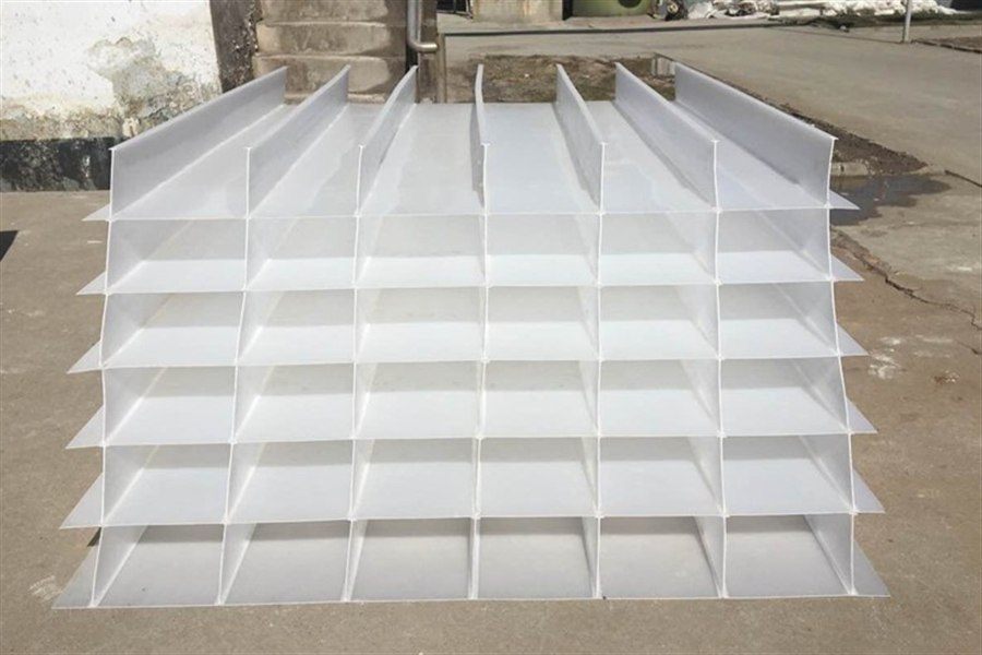 Inclined plate pack ready for dispatch