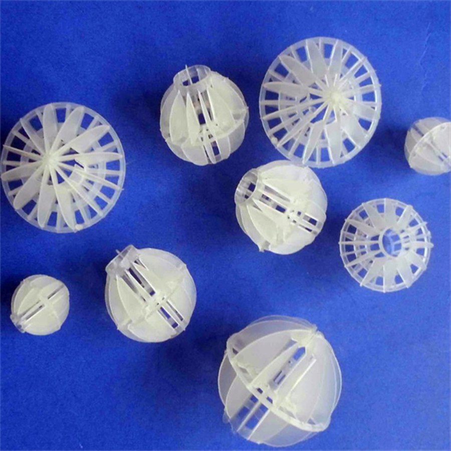 Multi-faceted hollow ball with a cut section