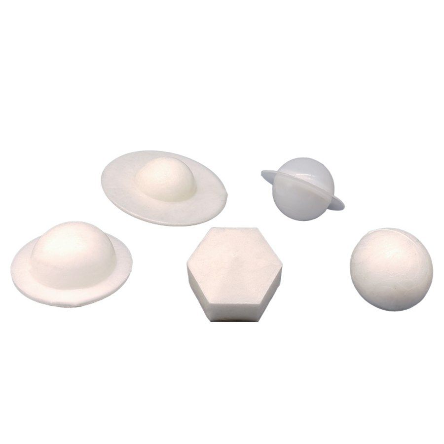 Cover ball sample set with hollow rimmed and foamed ball forms