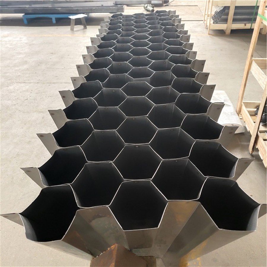 Stainless steel hexagonal tube settler media