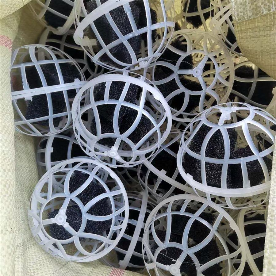 Suspended ball media with bio-carrier